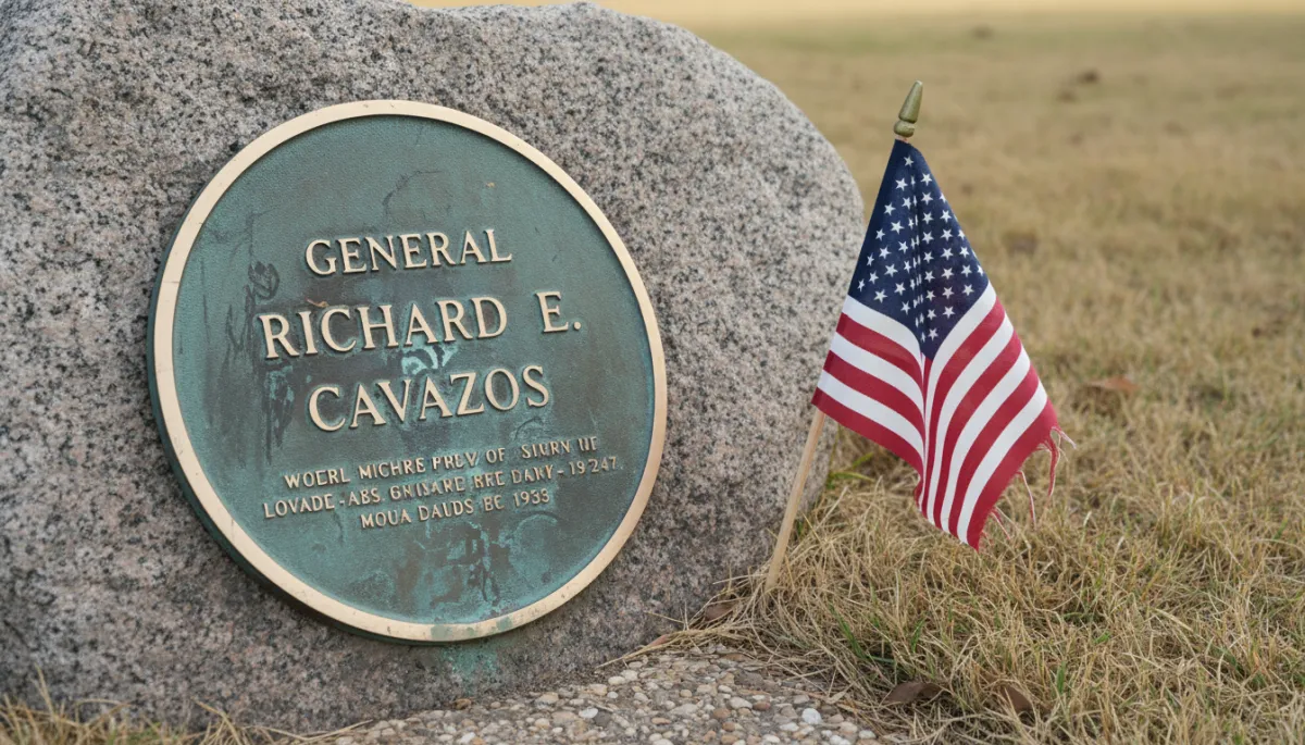 Memorial plaque in Killeen honoring General Richard E. Cavazos