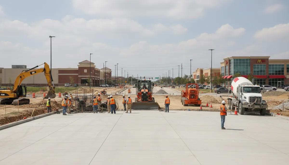 Photorealistic view of a major road construction and widening project in Killeen