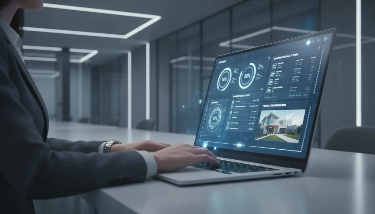 Agent immobilier utilisant un tableau de bord IA pour suivre les leads