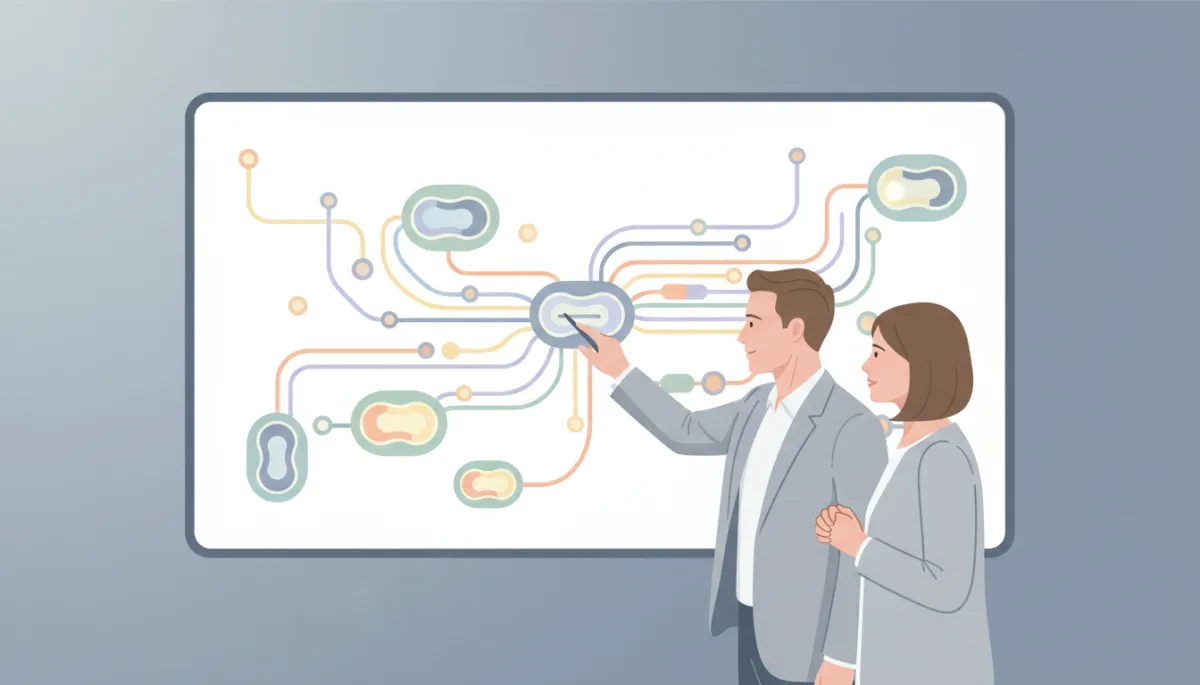 Clinician explaining mitochondrial health and peptide mechanisms