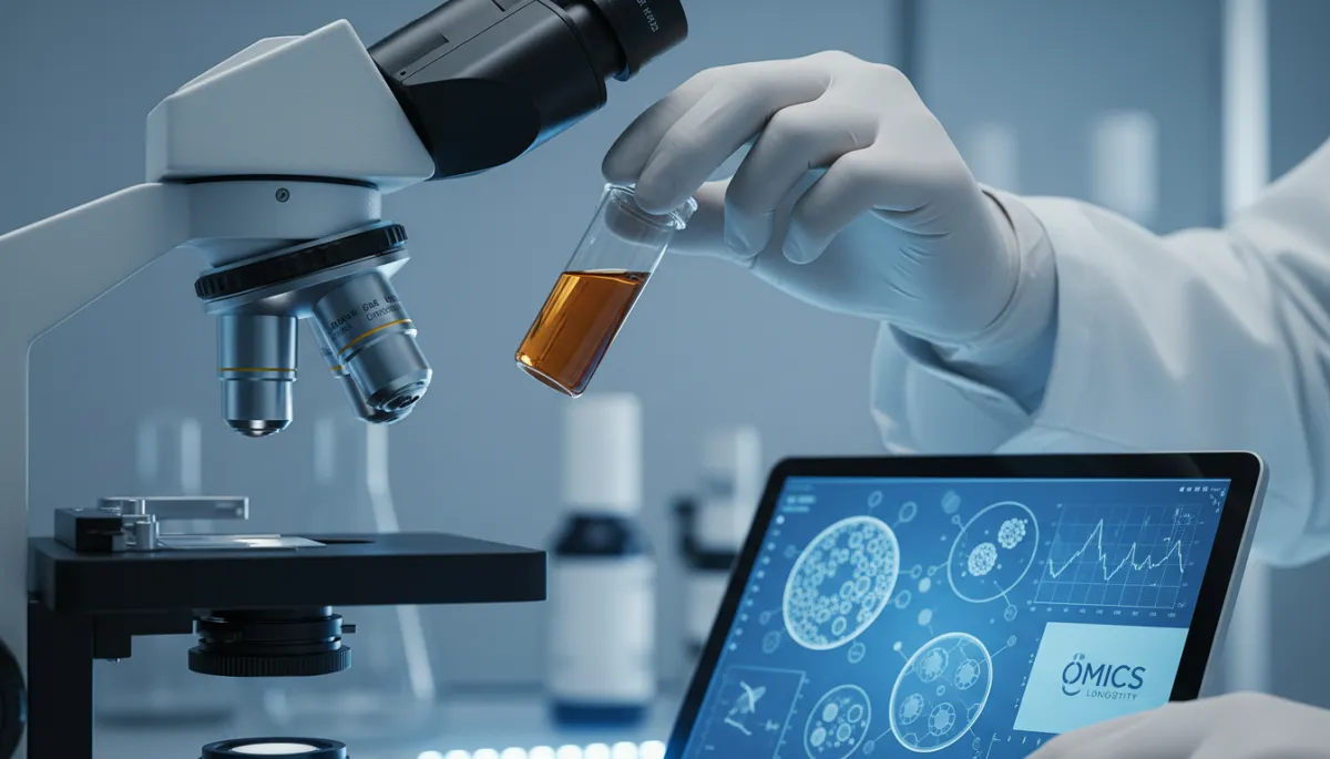 Laboratory analysis of medicinal mushroom extract in a professional setting