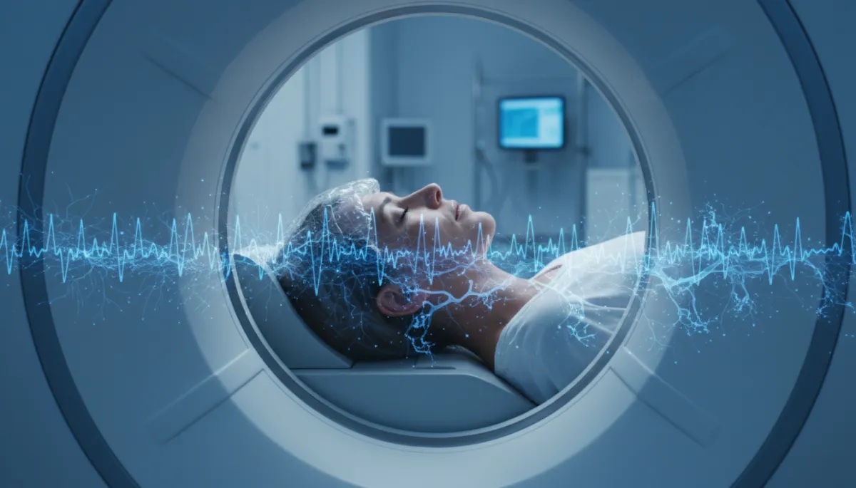 Brain imaging concept illustrating sleep-dependent clearance and neural activity