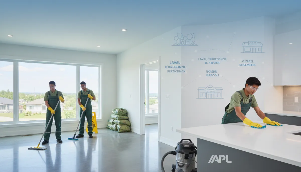 Nettoyage Post-Construction Rive-Nord Montréal