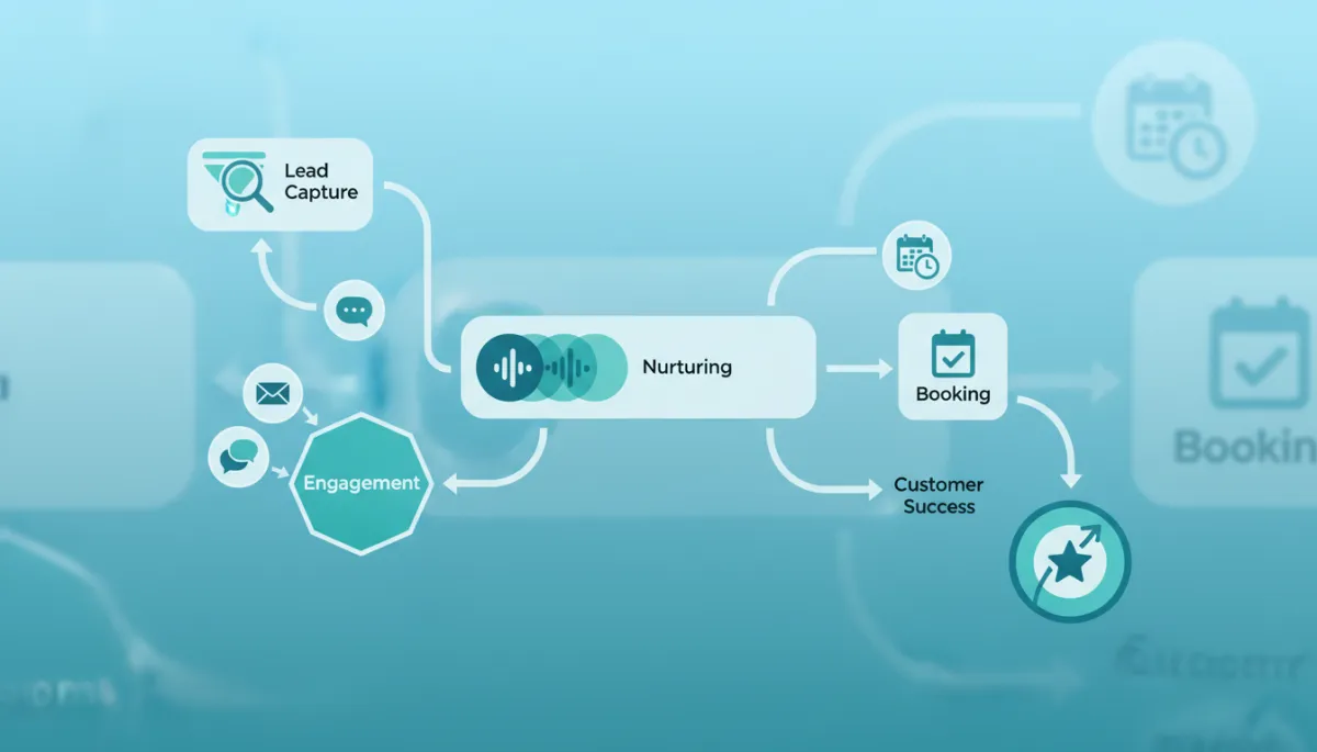Automated customer journey workflow from lead to booked appointment Automated customer journey workflow from lead to booked appointment