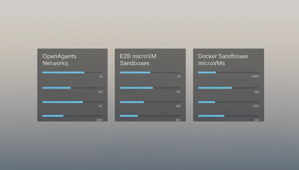 Dashboard comparing AI agent platforms and sandbox runtimes