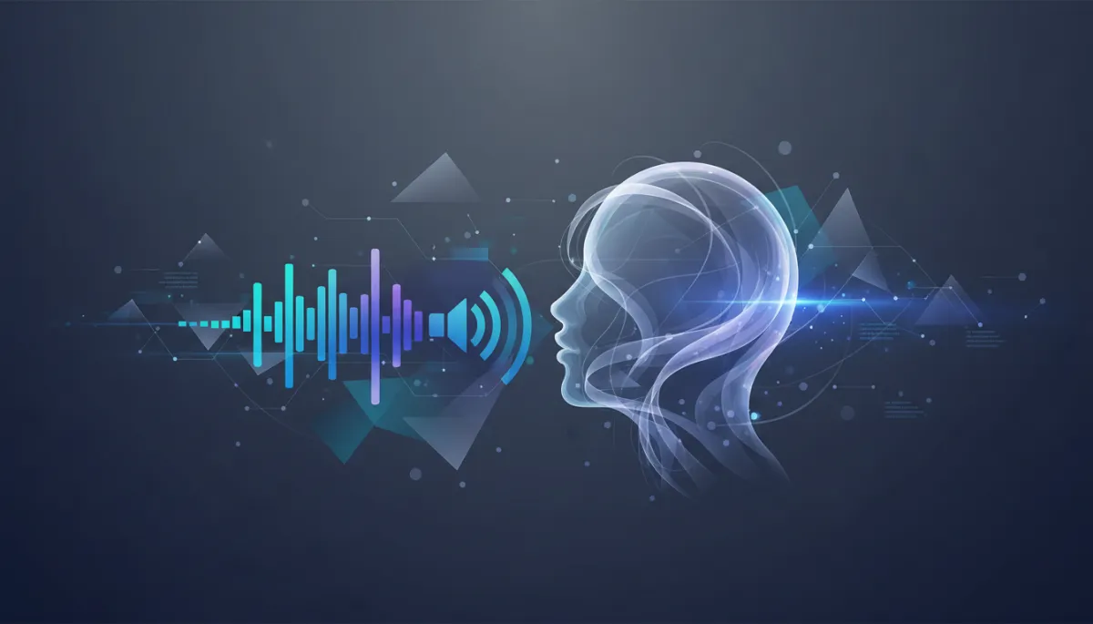 Illustration of a voice agent interacting with a user