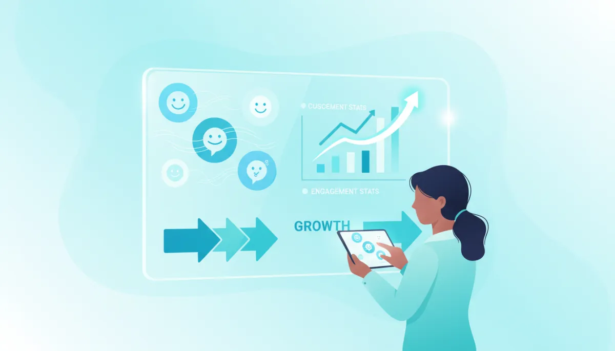 Dashboard showing customer engagement data driving business growth decisions Dashboard showing customer engagement data driving business growth decisions