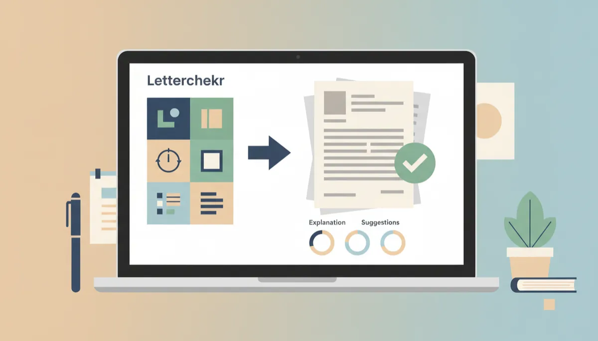 Laptop showing a plain English explanation of a scanned debt letter Laptop showing a plain English explanation of a scanned debt letter