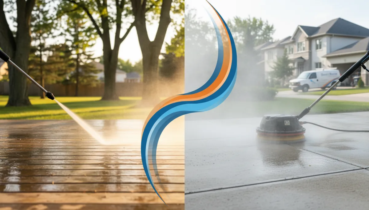 What is the difference between power washing and pressure washing?
