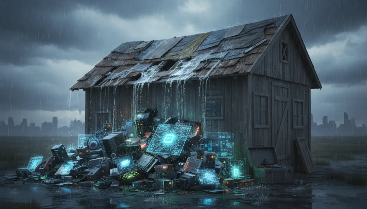 add images to this blog. Context: This is for a blog post about "The Vibe Coding “Hardware Store” Trap: Why Your AI Obsession Is Leaving Your Roof Leaky". Style: Professional quality, photorealistic, high resolution add images to this blog. Context: This is for a blog post about "The Vibe Coding “Hardware Store” Trap: Why Your AI Obsession Is Leaving Your Roof Leaky". Style: Professional quality, photorealistic, high resolution