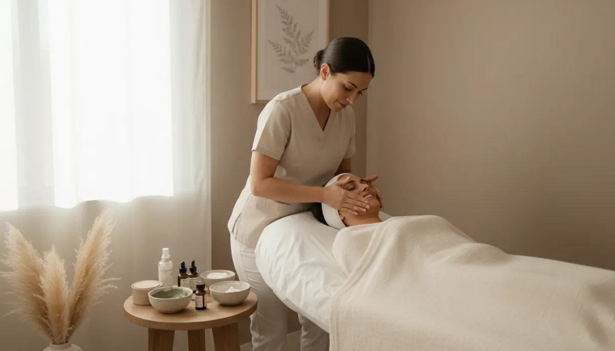 professional neutral-toned medspa treatment room in Delray Beach