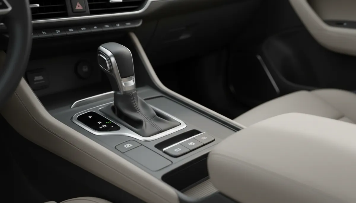 Automatic transmission gear shifter in the park position Automatic transmission gear shifter in the park position