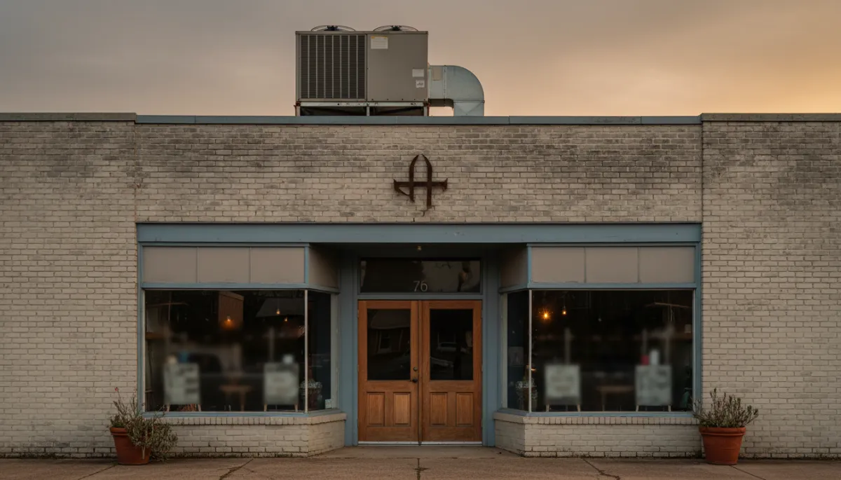 North Mississippi small business with newly installed commercial AC system