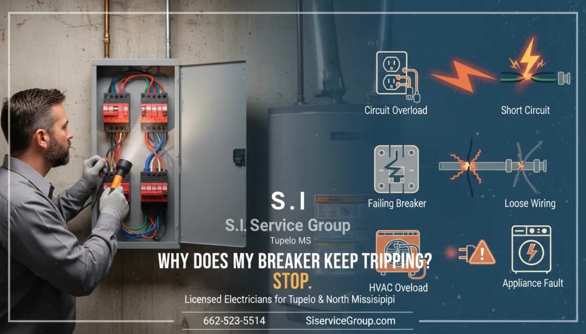 Breaker Keeps Tripping? Call Tupelo Electrician