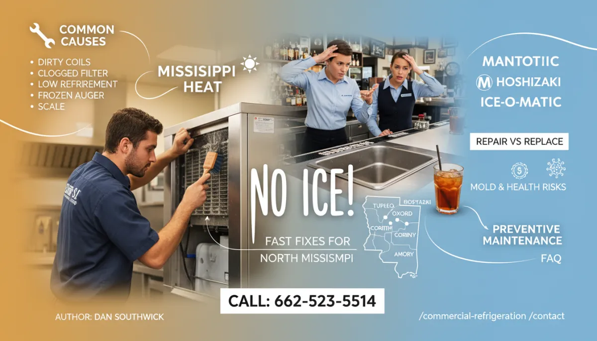 Ice Machine Repair in North Mississippi