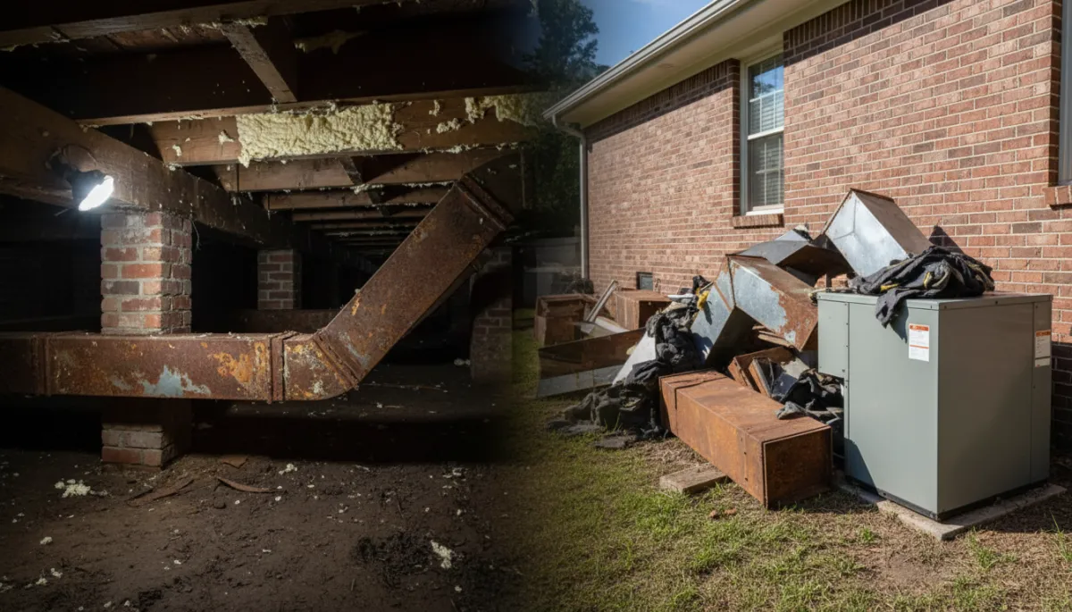 Crawlspace Ductwork Replacement in Pontotoc, MS