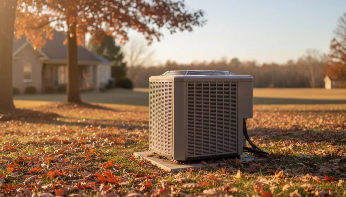 Outdoor heat pump unit with frost on coils in North Mississippi — S.I. Service Group HVAC Repair Tupelo MS