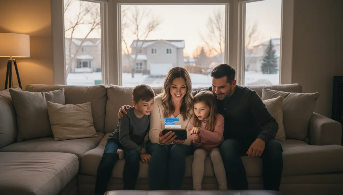 Thornton homeowners viewing fast response messages from a local contractor
