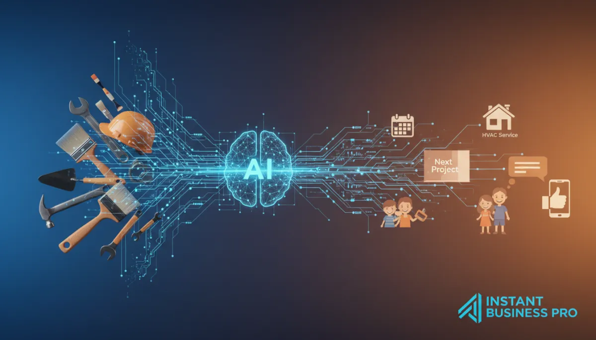 Home service contractor using AI nurturing to convert one-time customers into repeat clients