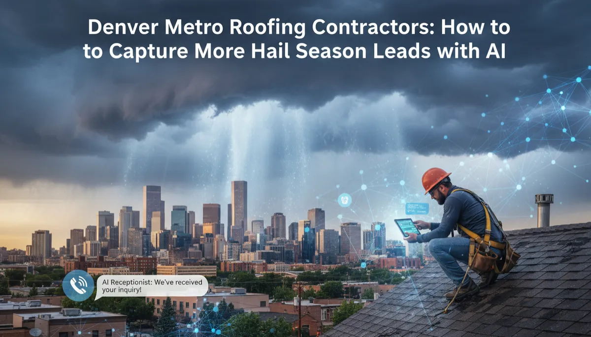 Denver Colorado roofing contractor using AI to recover hail season leads and book more storm jobs