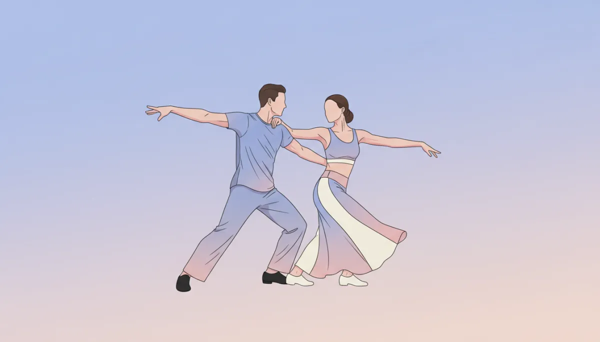West Coast Swing leader guiding follower with clear body movement