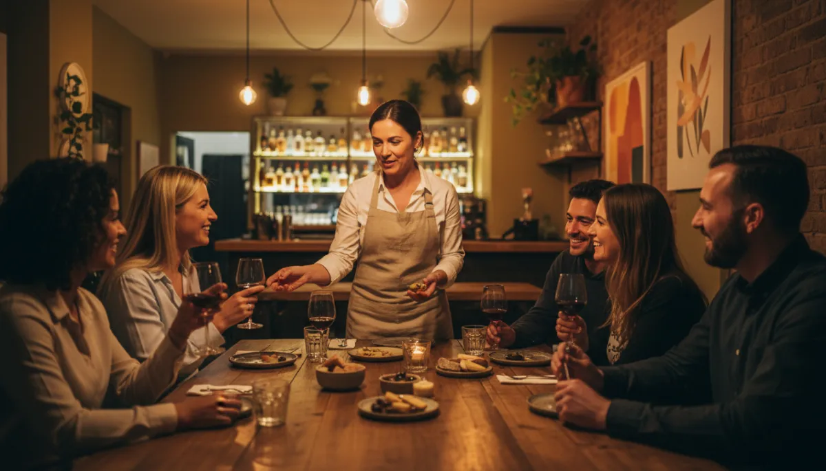 Small business hosting an in-store experience event to build customer loyalty