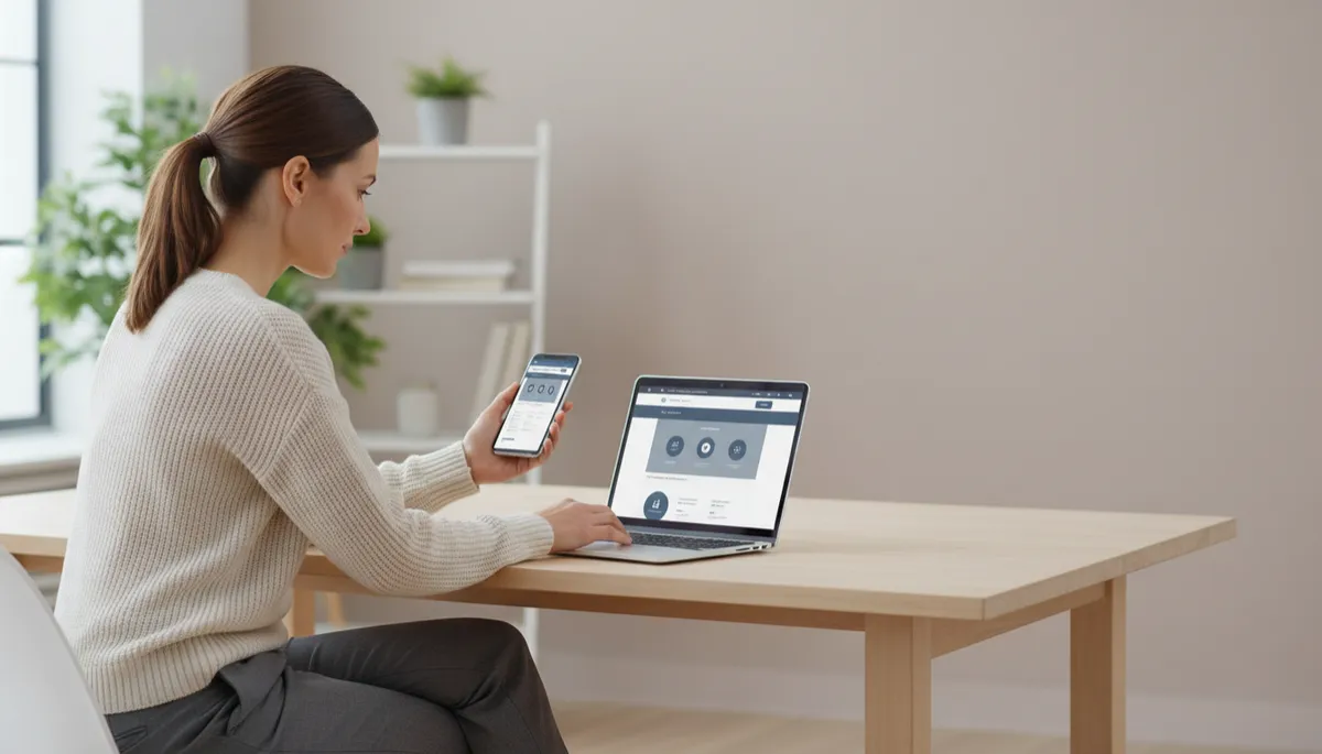 Confronto tra visualizzazione desktop e mobile di un sito di piccola impresa Confronto tra visualizzazione desktop e mobile di un sito di piccola impresa