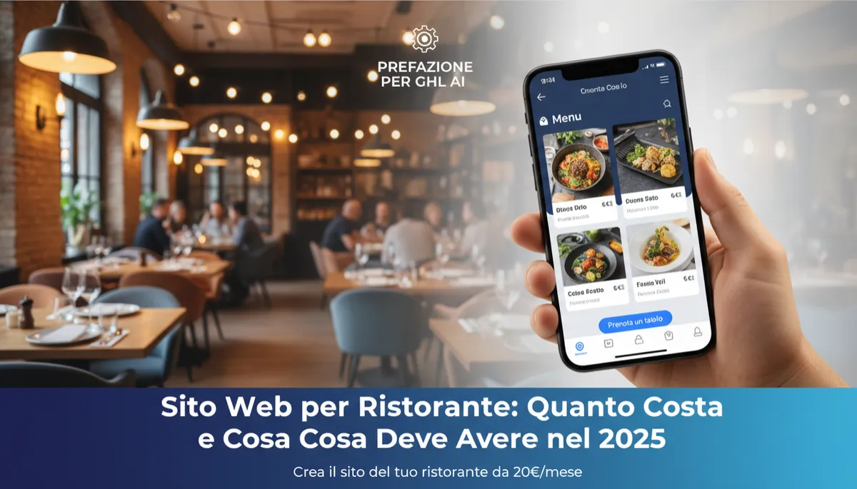 Sito Web Ristorante: Costi e Funzionalità 2025