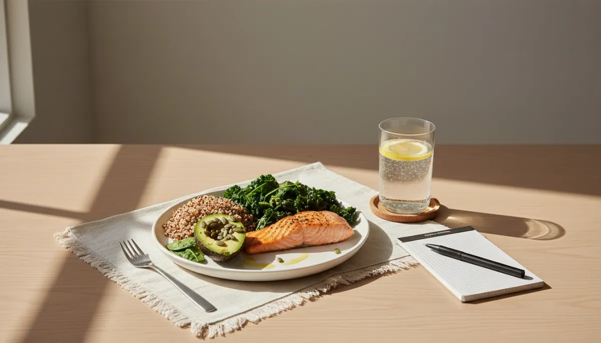 Balanced meal plates arranged to support metabolic health and weight management