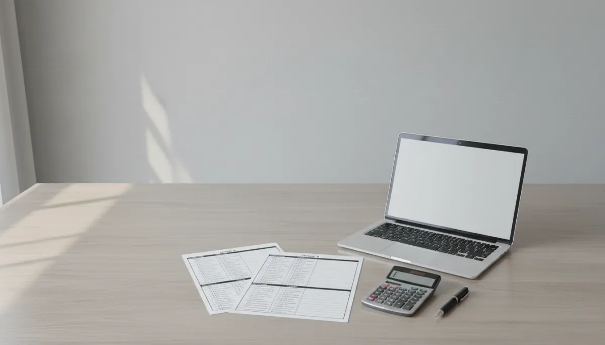 Side-by-side home comparison checklists on a dining table Side-by-side home comparison checklists on a dining table