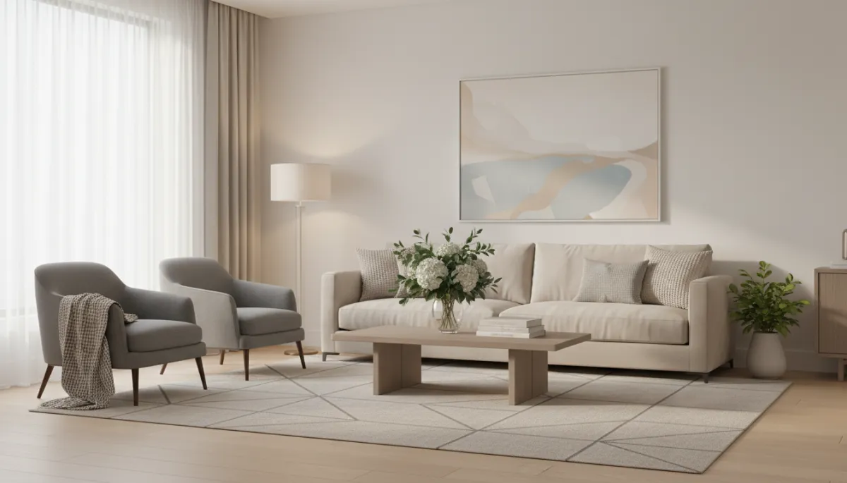 Professionally staged living room in a Warrenton-area home Professionally staged living room in a Warrenton-area home