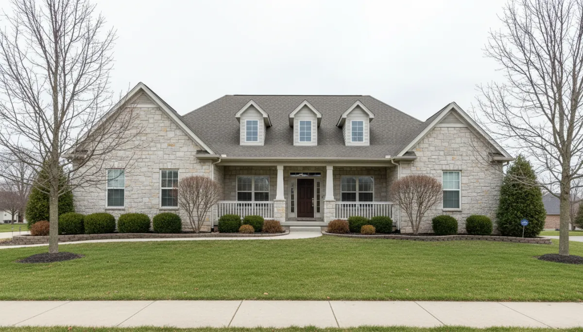 Well-maintained single-family home with modest yard in Warrenton Missouri