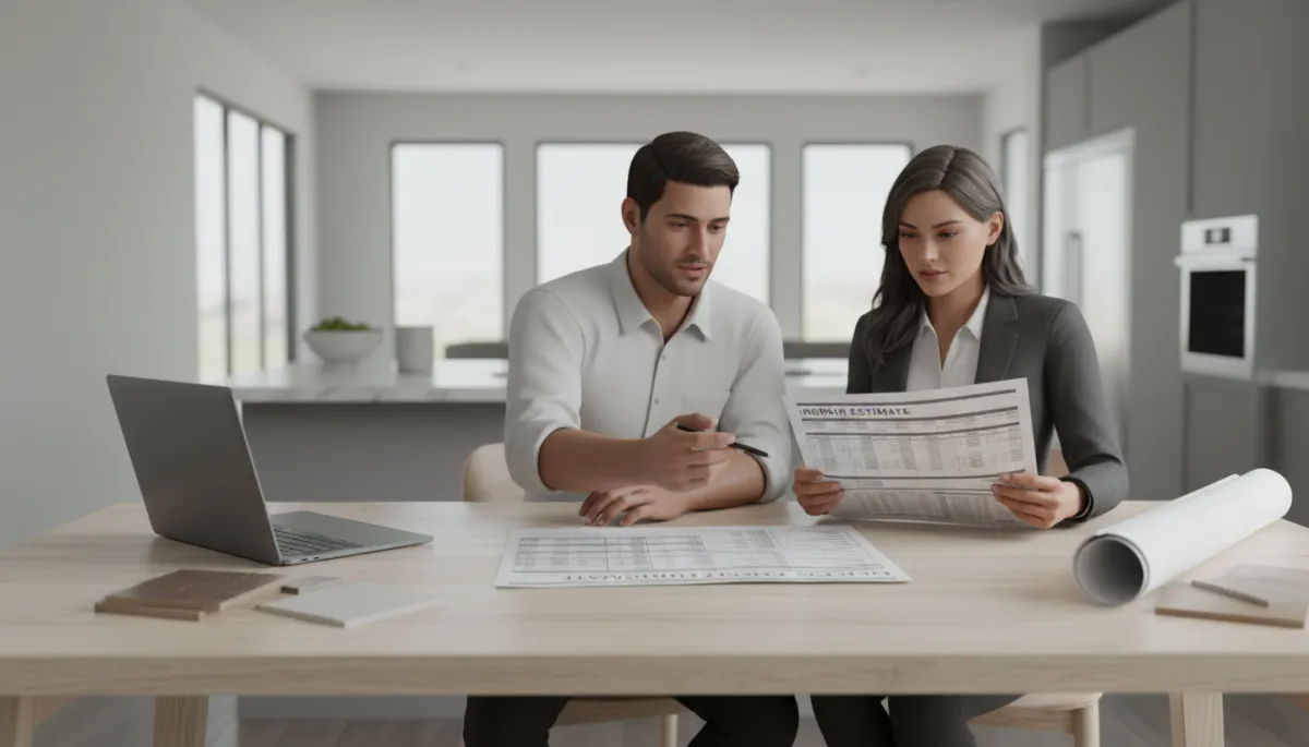 Contractor and homebuyer discussing repair estimates after a major inspection issue