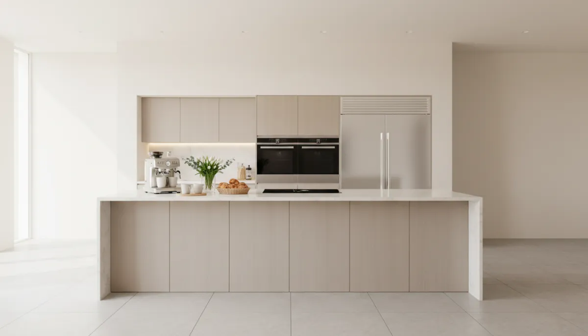 Updated neutral kitchen that appeals to modern home buyers