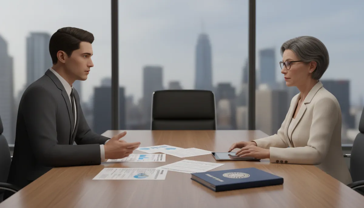 Heir discussing unpaid property taxes with a real estate attorney Heir discussing unpaid property taxes with a real estate attorney