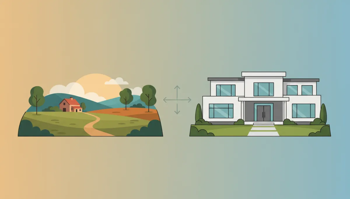 Five Acres vs. Larger House: Which is Better?
