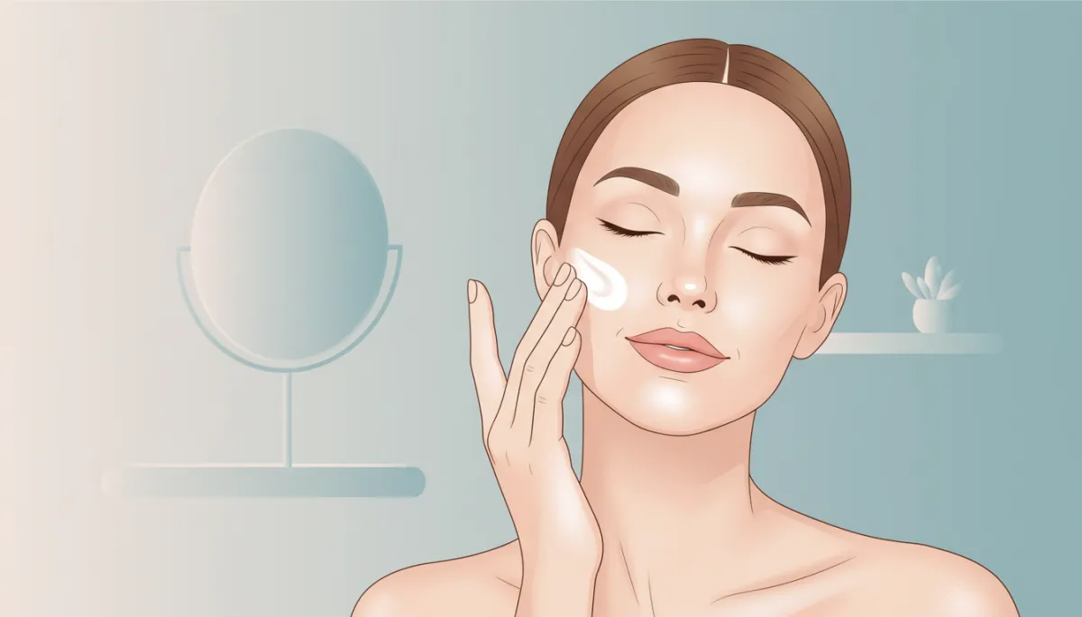 Woman applying gentle skincare before PICO laser treatment Woman applying gentle skincare before PICO laser treatment