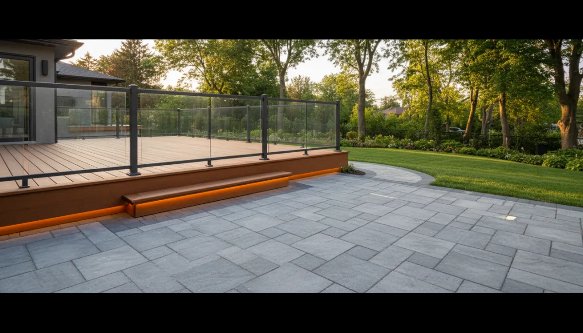 Custom Deck & Interlocking Patio Design Ontario