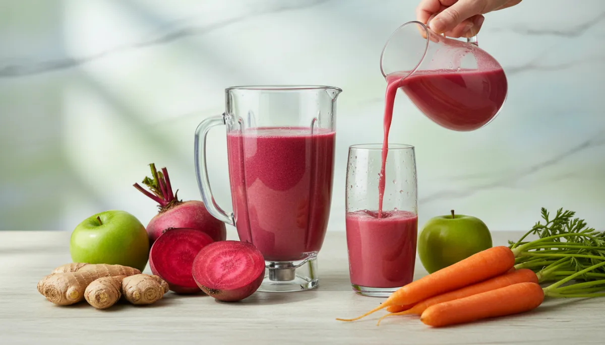 Detox Smoothie: Rode Biet, Wortel & Gember
