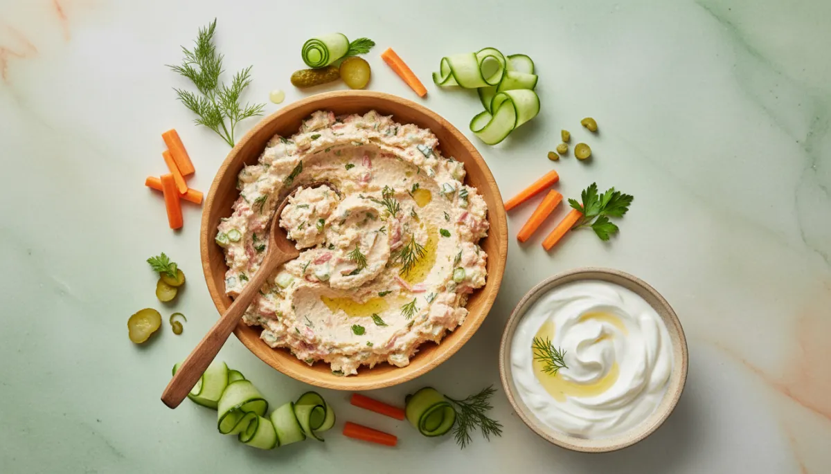 Gezonde Wortel, Komkommer & Augurk Spread Recept