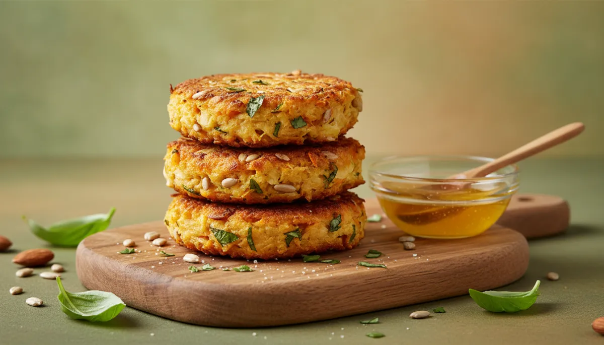 Hartige Wortelburgers met Amandelen en Basilicum