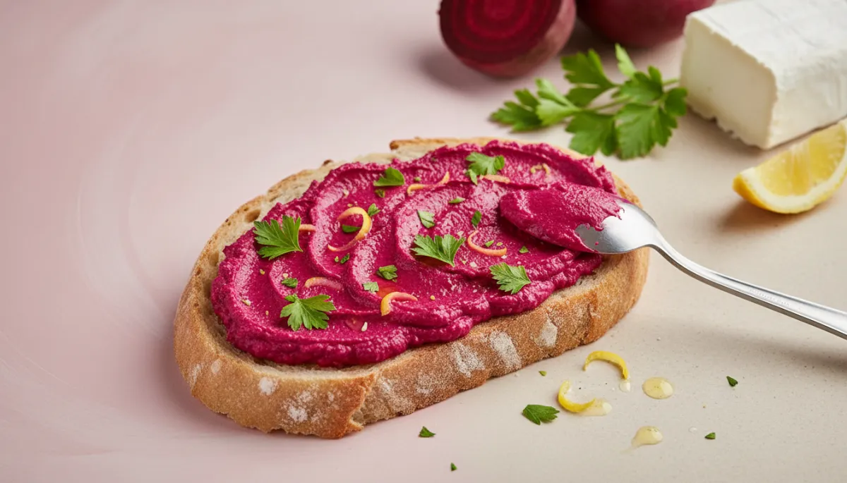 Felroze Biet en Geitenkaas Spread Recept