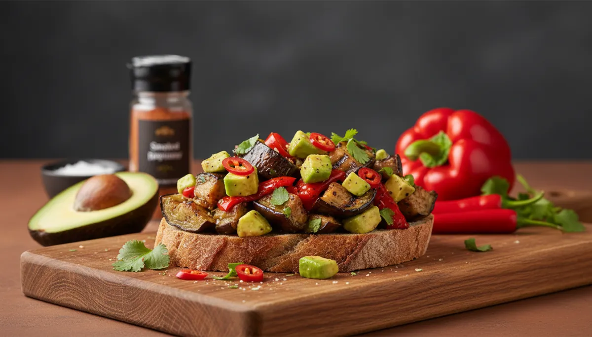 Rokerige Aubergine-Paprika Spread Recept