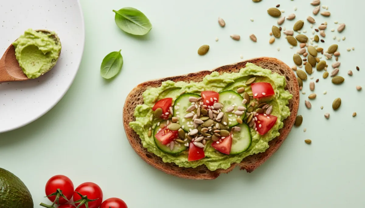 Romige Avocadospread met Tomaat en Komkommer