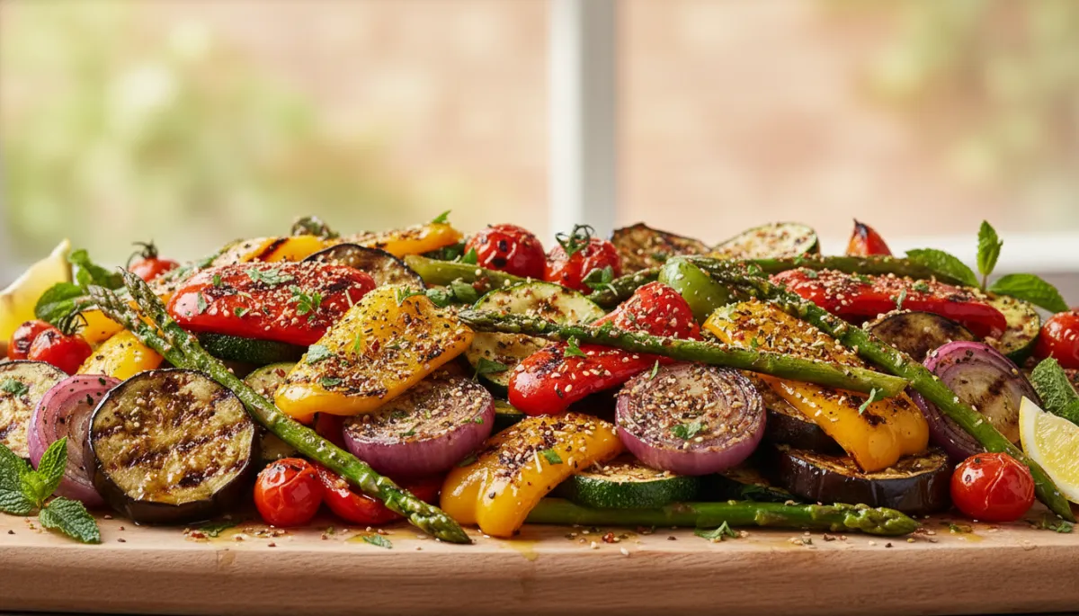 Kleurrijke Gegrilde Groenten met Za'atar Recept
