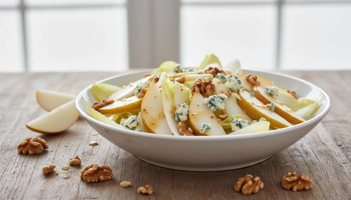 Elegante Salade: Witlof, Peer, Walnoten & Blauwe Kaas