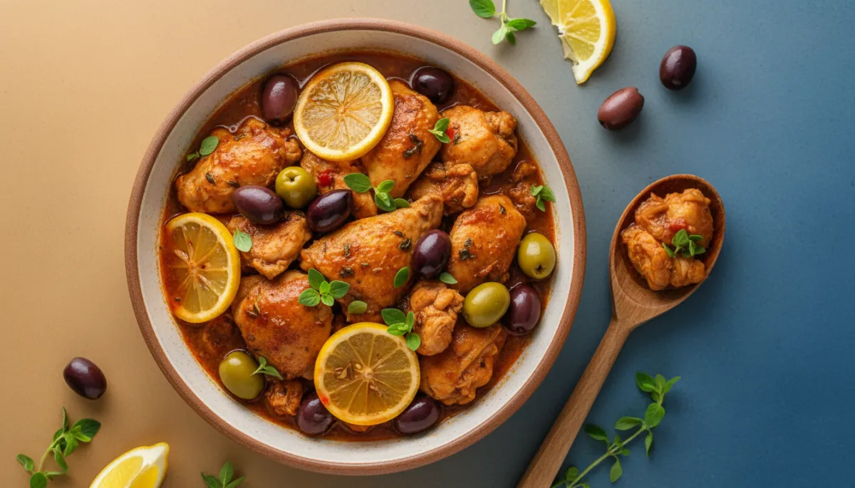 Mediterrane Kip met Olijven, Citroen en Oregano