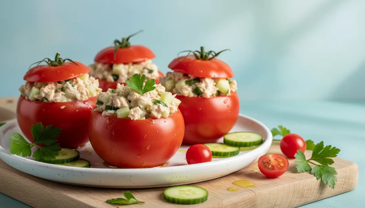 Gevulde Tomaten met Tonijnsalade - Gezonde Recepten
