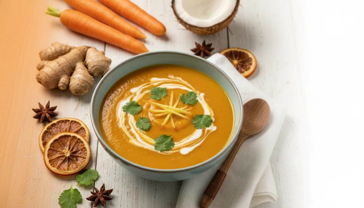 Romige Wortelsoep met Kokosmelk en Gember Recept