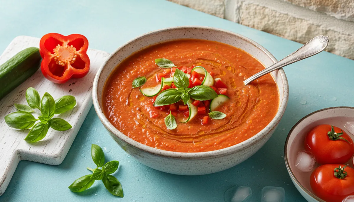 Koude Spaanse Tomatensoep voor Metabolic Balance